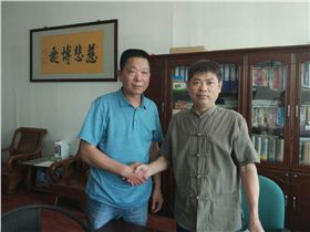 西安代理程總與金潤地坪張總